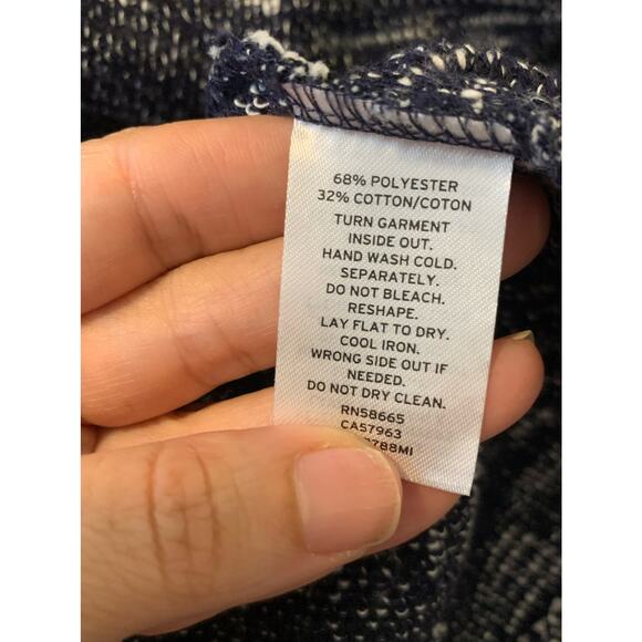 Caslon marbled black long sleeves open front cardigan size M - Picture 4 of 10